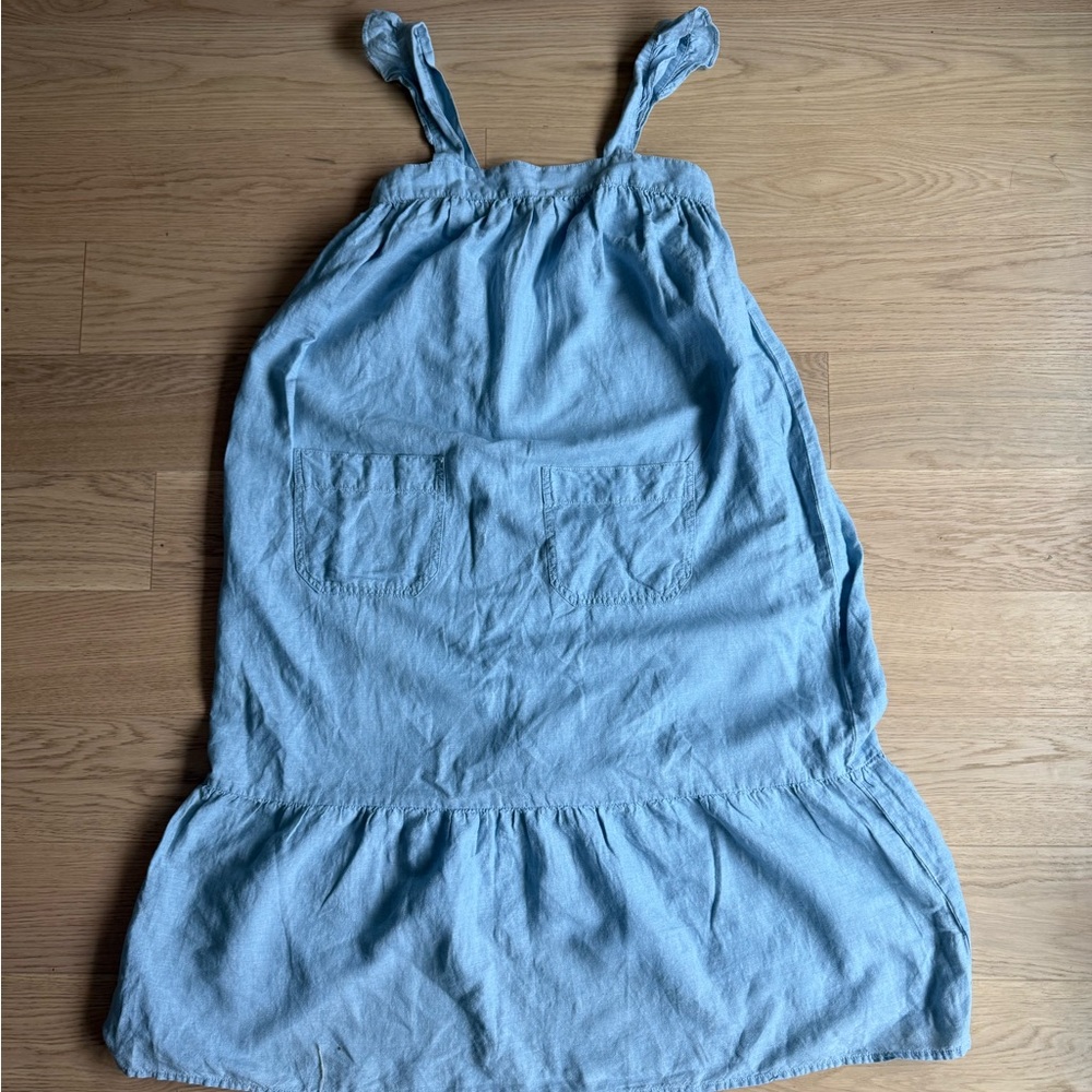 Madewell Light Blue Smocked Top